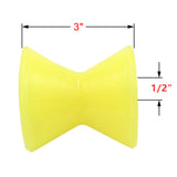 3 Inch Boat Trailer Bow Roller Polyurethane by 1/2inches Shaft