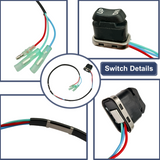 Trim Tilt Switch for Yamaha 2 & 4 Stroke Outboard Motors 703-82563-02-00