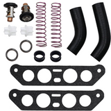 Thermostat Kit with Hoses for Johnson Evinrude V4 Crossflow 85-140 HP Outboard Engines 65 80 90 Jet 18-3673