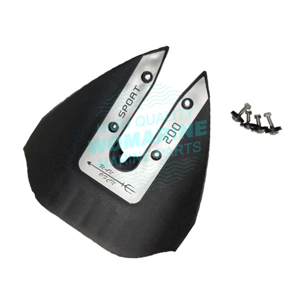 NorthBoat FO2003 Whale Tail Hydrofoil Stabilizer For Outboard Motors & Stern Drives (40-300 HP) - Silver